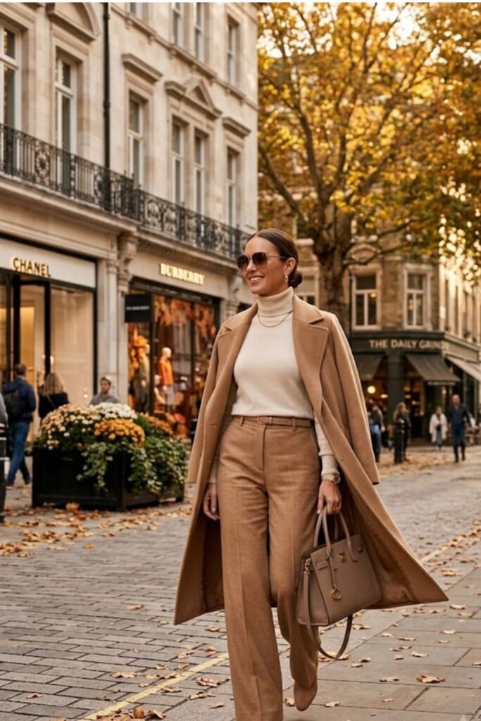 Monochrome Beige Fall Outfit
